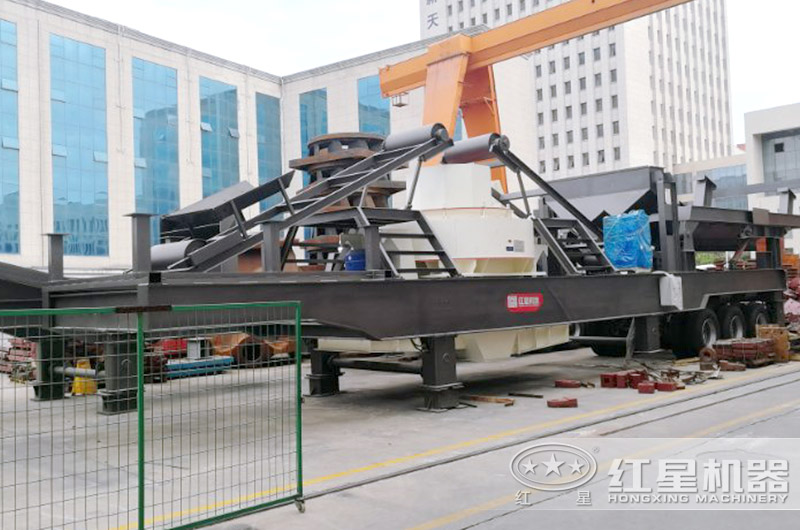 移動式制砂機，轉(zhuǎn)場方便的河石制砂機